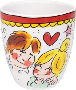 Blond Amsterdam, Even Bijkletsen Mini Mok Rode Rand Zonder Oor, 0,2L -Premium Waterflessenwinkel 1019x1200 1