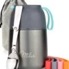 Milu® Thermocontainer Lunchbox 450, 650, 800 Ml | Roestvrijstalen Isolatiehouder Voor Warme Gerechten, Eten, Babyvoeding, Soep, Fruit | Thermobox Voor Baby | Thermodoos (Grijs, 450ml) -Premium Waterflessenwinkel 1030x1200