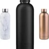 TIGR Minimalist - Drinkfles - Thermosfles - RVS - 500ml - Zwart - Black Edition -Premium Waterflessenwinkel 1059x1200