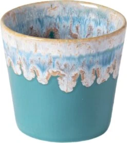 Costa Nova - Grespresso Servies - 6 Espresso Kopjes - Roze-Grijs-Azur-Red-Wit -Turquoise - Aardewerk - H 5.9 Cm -Premium Waterflessenwinkel 1068x1200