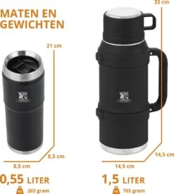 MacGyver RVS Thermoskan 1.5 Ltr – RVS Thermosbeker 0,55 Ltr - Langdurig Warm/koud - Zwart 16 MacGyver RVS Thermoskan 1.5 Ltr – RVS Thermosbeker 0,55 Ltr - Langdurig Warm/koud - Zwart -Premium Waterflessenwinkel 1079x1200 1