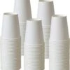 Drinkbeker Wit - Koffiebeker - Kartonnen Beker - 265ml - 100 Stuks - Wegwerpbeker - Papieren Beker - To-Go -Premium Waterflessenwinkel 1082x1200 3