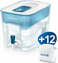 BRITA - Waterfilterkan - Flow Cool - Blauw - 8,2L + 12 Pack MAXTRA+ Waterfilterpatronen - Voordeelverpakking -Premium Waterflessenwinkel 1111x1200 2
