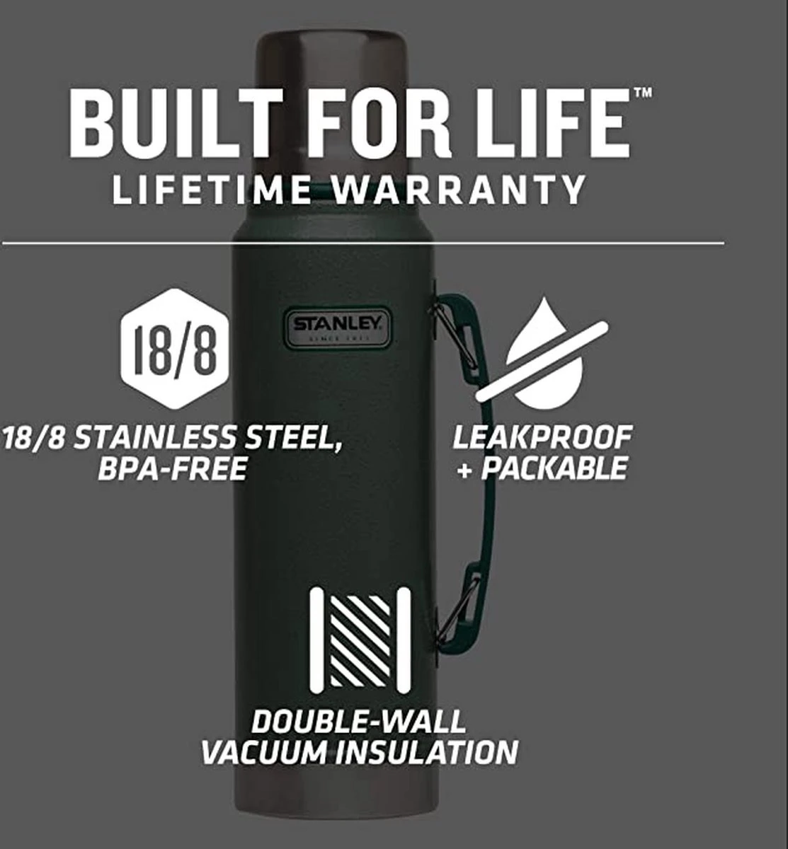 Stanley The Trigger-Action Travel Mug 0,25L - Thermosfles - Black 8 Stanley The Trigger-Action Travel Mug 0,25L - Thermosfles - Black - Afbeelding 6