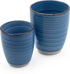 Koffiekopjes - Ocean Blue - Koffiebeker - Unieke Kleuren - Blauw - Set Van 12 Kopjes (ook Los Verkrijgbaar) - 160ML En 340ML - Porselein - Hip En Trendy -Premium Waterflessenwinkel 1137x1200 1