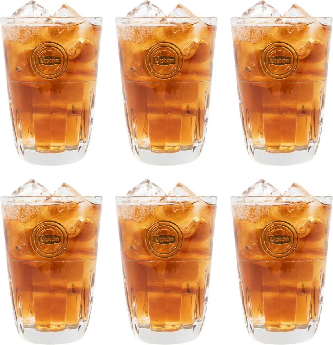 Lipton Ice Tea Glas - Stapelbaar - 370 Ml - 6 Stuks 6 Lipton Ice Tea Glas - Stapelbaar - 370 Ml - 6 Stuks - Afbeelding 4