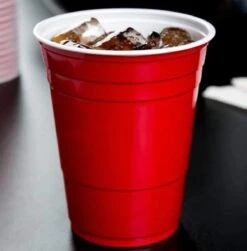 Merkloos Red Cups-50 Stuks-Party Cups-Americancups-Beerpong Bekers-Bierpong-Rood-Bierspel-Drankspel -Premium Waterflessenwinkel 1181x1200