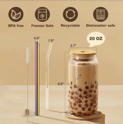 Bubble Tea Beker - Inclusief Stalen Bubble Tea Rietje - 0,5 L - Herbruikbaar - Boba -Premium Waterflessenwinkel 1186x1200 1