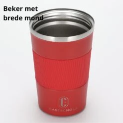 Castagnola Design RVS Koffiebeker To Go - Rood - 380ml - Thermosbeker - Theebeker -Premium Waterflessenwinkel 1198x1200 7
