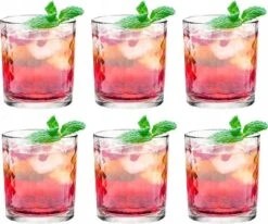 Altom Design - Drinkglazen - Waterglazen - Limonadeglazen - Sapglazen - Hoge Kwaliteit - Vaatwasserbestendig - Stapelbaar - 240ml -Set Van 6