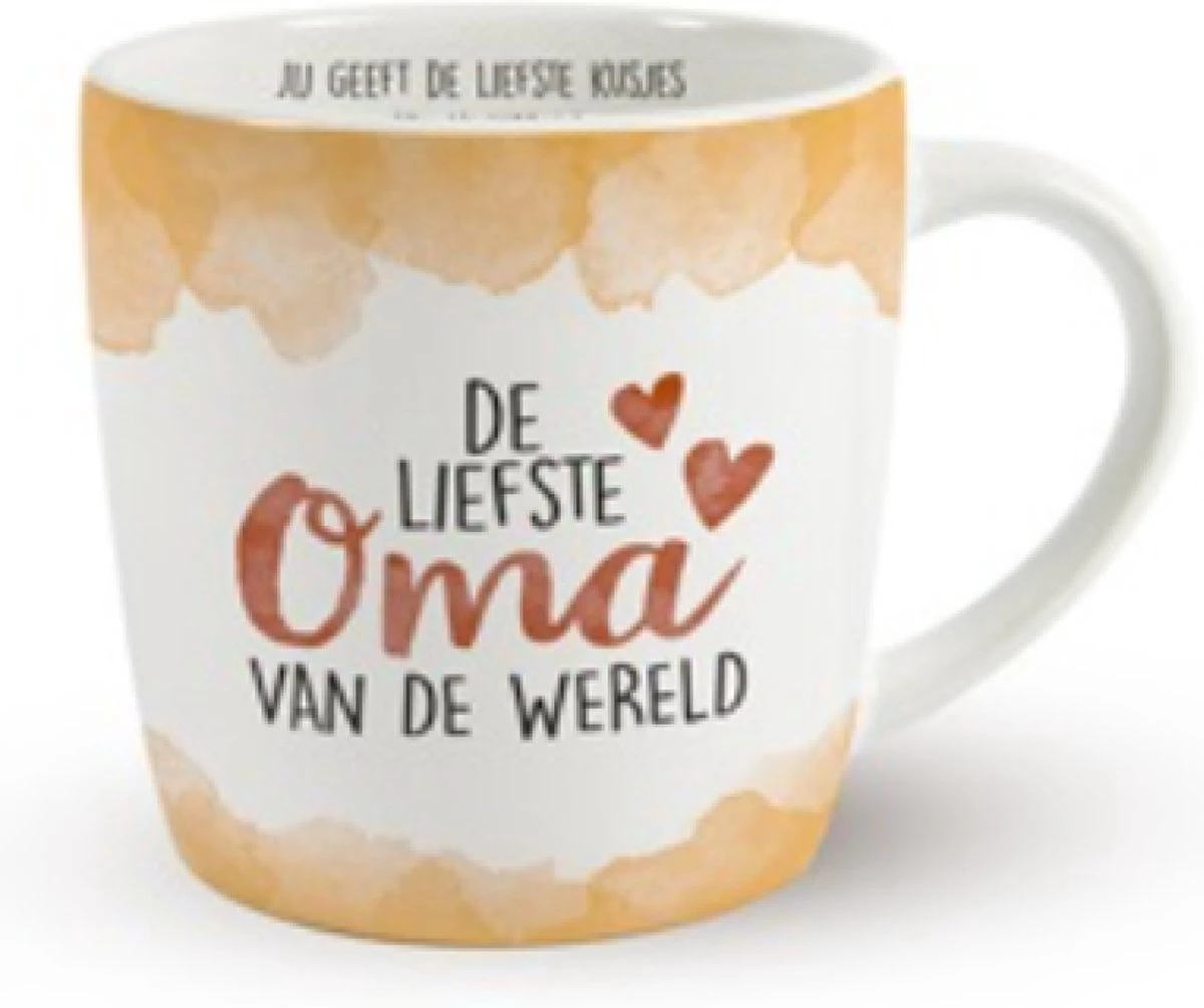 Enjoy Mok - De Liefste Oma Van De Wereld - Met Binnen Tekst - Koffie Mok - Beker - Moederdag - Liefde - Verjaardagscadeau 3 Enjoy Mok - De Liefste Oma Van De Wereld - Met Binnen Tekst - Koffie Mok - Beker - Moederdag - Liefde - Verjaardagscadeau
