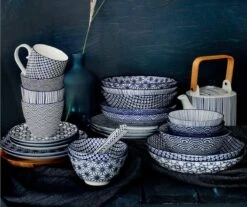 Tokyo Design Studio Nippon Blue Espresso Serviesset - 6 Personen - 18 Stuks - Porselein -Premium Waterflessenwinkel 1200x1005