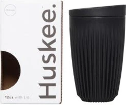 HuskeeCup & Deksel - Koffiebeker - Large - 12oz/36cl - Charcoal 11 HuskeeCup & Deksel - Koffiebeker - Large - 12oz/36cl - Charcoal -Premium Waterflessenwinkel 1200x1007