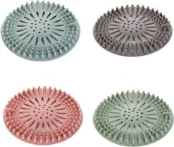 WiseGoods - Haarstopper - Haarvanger - Douche Zeef - Douche Filter - Haarfilter - Douche Afvoer - Siliconen - Blauw -Premium Waterflessenwinkel 1200x1009