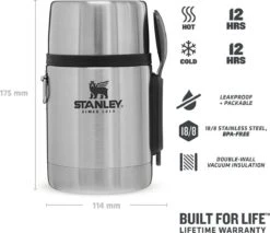 Stanley The Stainless Steel All-in-One Food Jar 0,53L - Thermosfles - Stainless Steel 19 Stanley The Stainless Steel All-in-One Food Jar 0,53L - Thermosfles - Stainless Steel -Premium Waterflessenwinkel 1200x1035