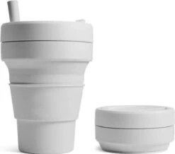 Koffiebeker - Reisbeker - Siliconen Beker - Opvouwbaar - Zwart - Drinkbeker - To Go -Premium Waterflessenwinkel 1200x1059 2