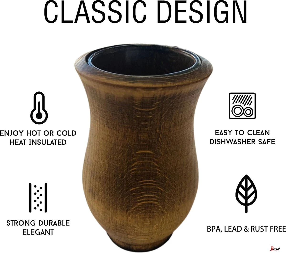 Borvat® | Houten Mate Gourd Cup, Yerba Mate Kalebas, Mate, Bombilla, Yerba Mate Cup 5 Borvat® | Houten Mate Gourd Cup, Yerba Mate Kalebas, Mate, Bombilla, Yerba Mate Cup - Afbeelding 3