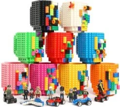 Merkloos Build On Brick Mug - Licht Blauw - 350 Ml - Bouw Je Eigen Mok Met Bouwsteentjes - BPA Vrije Drinkbeker Cadeau Voor Kinderen Of Volwassenen - Koffie Thee Limonade Of Andere Dranken - Pennenbeker - Creatief Accessoire Voor Op Bureau -HnD 9 Merkloos Build On Brick Mug - Licht Blauw - 350 Ml - Bouw Je Eigen Mok Met Bouwsteentjes - BPA Vrije Drinkbeker Cadeau Voor Kinderen Of Volwassenen - Koffie Thee Limonade Of Andere Dranken - Pennenbeker - Creatief Accessoire Voor Op Bureau -HnD -Premium Waterflessenwinkel 1200x1062