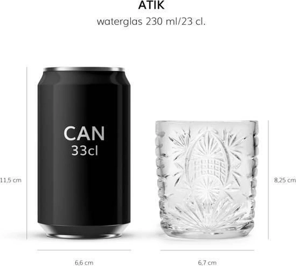 Libbey Drinkglas Atik - 230 Ml / 23 Cl - 6 Stuks - Vaatwasserbestendig - Vintage Design - Hoge Kwaliteit 11 Libbey Drinkglas Atik - 230 Ml / 23 Cl - 6 Stuks - Vaatwasserbestendig - Vintage Design - Hoge Kwaliteit - Afbeelding 9