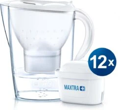 BRITA - Waterfilterkan Marella Cool - Wit - 2,4L + 12 MAXTRA+ Waterfilterpatronen -Premium Waterflessenwinkel 1200x1087