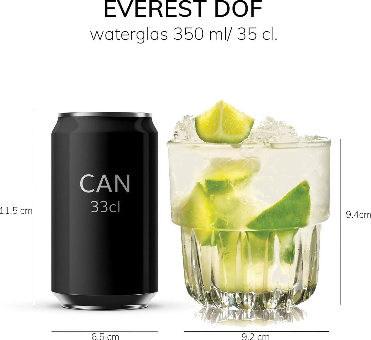 Libbey Drinkglas Everest - 355 Ml / 35,5 Cl - 6 Stuks - Stapelbaar - Hoge Kwaliteit 9 Libbey Drinkglas Everest - 355 Ml / 35,5 Cl - 6 Stuks - Stapelbaar - Hoge Kwaliteit - Afbeelding 7