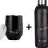 TIGR The Combo - Voordeelset Minimalist Thermosfles En Cup Warmhoudbeker - 500ml - Zwart Marmer 2 TIGR The Combo - Voordeelset Minimalist Thermosfles En Cup Warmhoudbeker - 500ml - Zwart Marmer -Premium Waterflessenwinkel 1200x1101