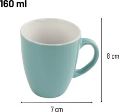 Orange85 Espresso Kopjes - Set Van 6 - Met Oor - 160ml - Meerdere Kleuren - Pastel - Aardewerk -Premium Waterflessenwinkel 1200x1120