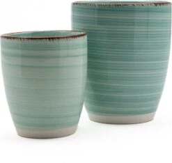 Koffiekopjes - Ocean Blue - Koffiebeker - Unieke Kleuren - Blauw - Set Van 12 Kopjes (ook Los Verkrijgbaar) - 160ML En 340ML - Porselein - Hip En Trendy -Premium Waterflessenwinkel 1200x1138 3