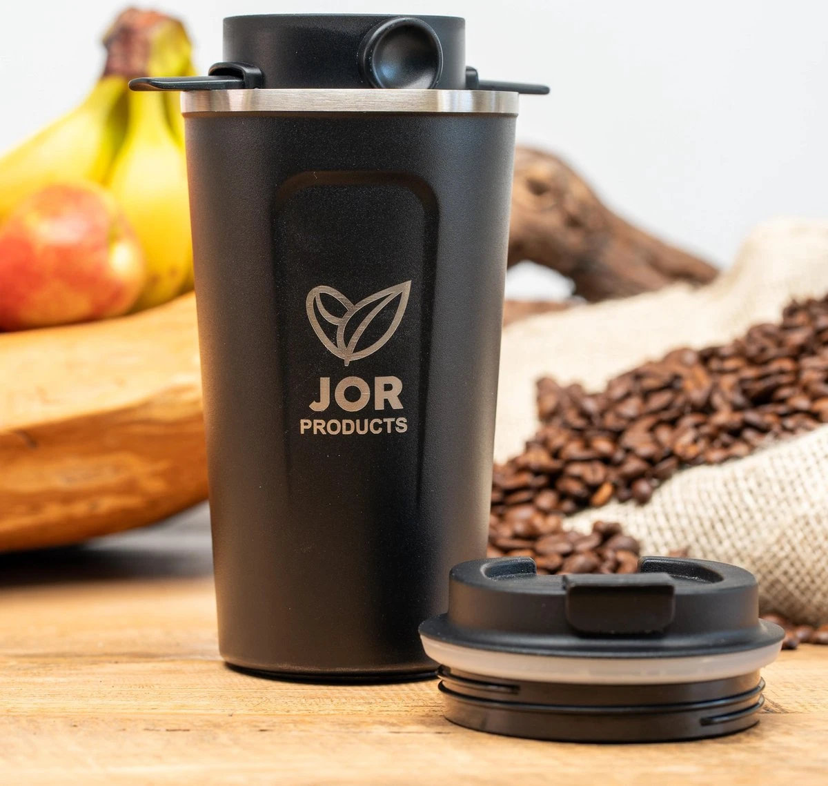 JOR Products® Thermobeker - Koffiezetapparaat - Koffiebonen - Thee - Koffiemachine - Thermoskan - Espressomachine - Reizen - Camping - Koffiefilterhouder 8 JOR Products® Thermobeker - Koffiezetapparaat - Koffiebonen - Thee - Koffiemachine - Thermoskan - Espressomachine - Reizen - Camping - Koffiefilterhouder - Afbeelding 6