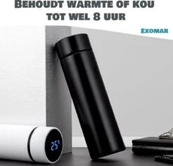 Exomar® Slimme Thermosfles Met LCD Temperatuur Display - Curver Isolatiefles 500 ML - Matte Finish - Thermosbeker - Isoleerfles - Dubbelwandige Thermosfles - Thermoskan - Travel Mug - Bidon Drinkfles - Drinkflessen - RVS - Koffiebeker - Smart Thermos 12 Exomar® Slimme Thermosfles Met LCD Temperatuur Display - Curver Isolatiefles 500 ML - Matte Finish - Thermosbeker - Isoleerfles - Dubbelwandige Thermosfles - Thermoskan - Travel Mug - Bidon Drinkfles - Drinkflessen - RVS - Koffiebeker - Smart Thermos -Premium Waterflessenwinkel 1200x1145 1