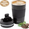SIP !T® Premium RVS Koffiebeker To Go Thermosbeker – 380 ML – Herbruikbare Koffie & Theebeker – Lekvrij – Zwart - Valentijn -Premium Waterflessenwinkel 1200x1155 1