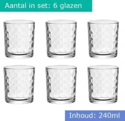 Altom Design - Drinkglazen - Waterglazen - Limonadeglazen - Sapglazen - Hoge Kwaliteit - Vaatwasserbestendig - Stapelbaar - 240ml -Set Van 6 -Premium Waterflessenwinkel 1200x1164 4