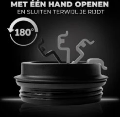 Volcan RVS Koffiebeker To Go Met Sleeve - Thermosbeker - Theebeker - Coffee - Zwart -Premium Waterflessenwinkel 1200x1173 6