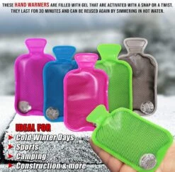 BRAMBLE 5 Mini Handwarmer Kruiken - Herbruikbare Warmwaterkruiken - Knijp Of Draai Voor Directe Warmte - Perfecte Maat Voor Handschoenen En Zakken - Reizen, Sport, Camping, Wandelen -Premium Waterflessenwinkel 1200x1179