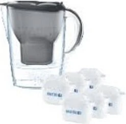 BRITA - Waterfilterkan Marella Cool - Grafiet - 2,4L + 6 MAXTRA+ Waterfilterpatronen -Premium Waterflessenwinkel 1200x1183