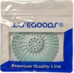 WiseGoods - Haarstopper - Haarvanger - Douche Zeef - Douche Filter - Haarfilter - Douche Afvoer - Siliconen - Blauw -Premium Waterflessenwinkel 1200x1190