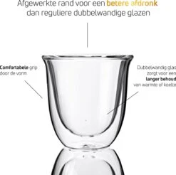 Dubbelwandige ESPRESSO Glazen Van Borosilicaat - Warme En Koude Dranken Kopjes - 70 ML - Set Van 6 24 Dubbelwandige ESPRESSO Glazen Van Borosilicaat - Warme En Koude Dranken Kopjes - 70 ML - Set Van 6 -Premium Waterflessenwinkel 1200x1195 8