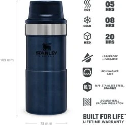 Stanley Classic Trigger-Action Thermosfles - 0.35L- Nightfall -Premium Waterflessenwinkel 1200x1197 2