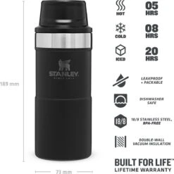Stanley Trigger-Action Travel Mug 0.47L - Thermosfles - Matt Black -Premium Waterflessenwinkel 1200x1198 4