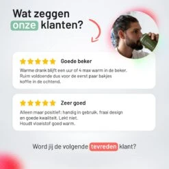 Triple J® Koffiebeker To Go - Thermosbeker - BPA & Lekvrij - 380ml - Zwart -Premium Waterflessenwinkel 1200x1200 1004