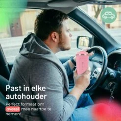 Triple J® Koffiebeker To Go - Thermosbeker - BPA & Lekvrij - 510ml - Roze -Premium Waterflessenwinkel 1200x1200 1009