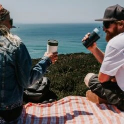 Circular&Co. Herbruikbare To Go Koffiebeker (rCUP) Zwart/roze 12oz/340ml -Premium Waterflessenwinkel 1200x1200 1063