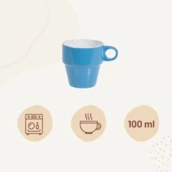 Orange85 Koffiekopjes - Met Houder - Set Van 6 - Gekleurd - 300 Ml - Keramiek -Premium Waterflessenwinkel 1200x1200 1159