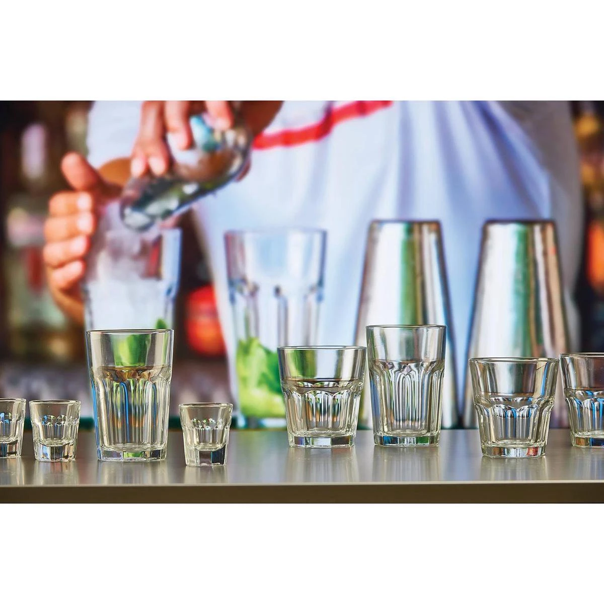 Mammoet Casablanca Tumblerglas - 200ml - 9cm - 12 Stuks 5 Mammoet Casablanca Tumblerglas - 200ml - 9cm - 12 Stuks - Afbeelding 3