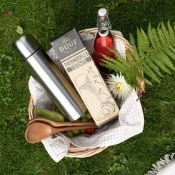 BUUF™️ Thermosfles 1 Liter - Isoleerfles - Thermosbeker - 24u/koud, 8u/warm - RVS - Zilver -Premium Waterflessenwinkel 1200x1200 306