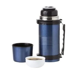 MacGyver Thermosfles Rvs - Thermoskan 1,2 Liter 28cm - Onbreekbaar - Blauw -Premium Waterflessenwinkel 1200x1200 355