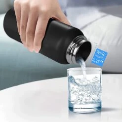 Thermo Master - Thermosfles & Drinkfles - Waterfles - 0,5 Liter - Midnight Black - 3 Doppen -Premium Waterflessenwinkel 1200x1200 37