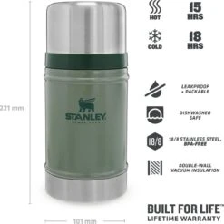 Stanley The Legendary Classic Food Jar 0,7L - Thermosfles - Hammertone Green 26 Stanley The Legendary Classic Food Jar 0,7L - Thermosfles - Hammertone Green -Premium Waterflessenwinkel 1200x1200 396