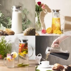 MÊZON® Schenkkan - Glazen Waterkan - Waterkaraf Voor Fruitwater - Multifunctionele Decanteer Karaf - Kan Met Deksel - 1.5L Capaciteit 15 MÊZON® Schenkkan - Glazen Waterkan - Waterkaraf Voor Fruitwater - Multifunctionele Decanteer Karaf - Kan Met Deksel - 1.5L Capaciteit -Premium Waterflessenwinkel 1200x1200 443