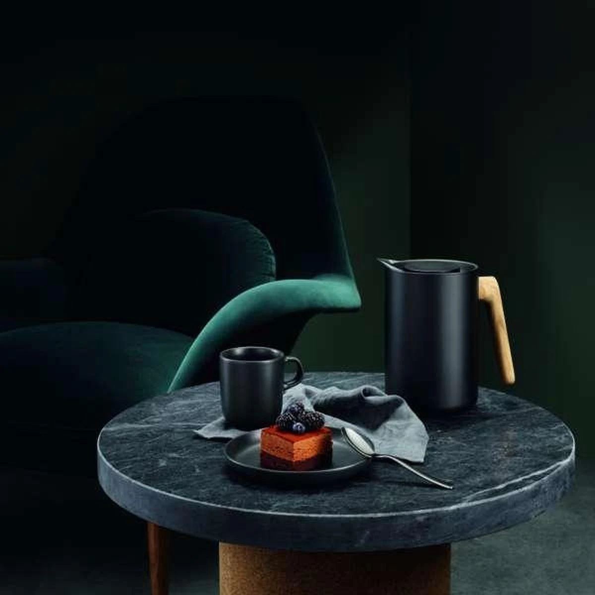 Nordic Kitchen Thermoskan - 1 Liter - Zwart - Eva Solo 6 Nordic Kitchen Thermoskan - 1 Liter - Zwart - Eva Solo - Afbeelding 4